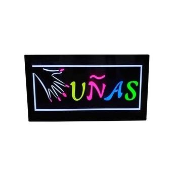 LETRERO LED UÑAS