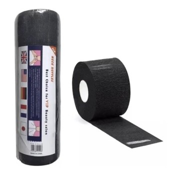 ROLLO PAPEL CUELLO NEGRO 5UDS